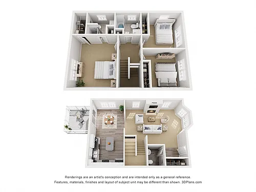 Floor plan Tulip Townhome