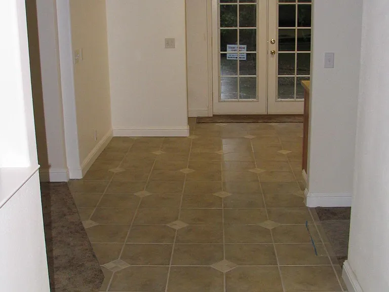 Entry way with French doors to back yard. Nice.