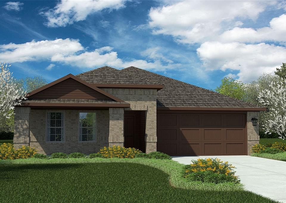 Front Elevation - D.R. Horton''s Glendale floorplan, elevation C - All Home and community information, including pricing, included features, terms, availability and amenities, are subject to change at any time without notice or obligation. All Drawings, pictures, photographs, video, square footages, floor plans, elevations, features, colors and sizes are approximate for illustration purposes only and will vary from the homes as built.