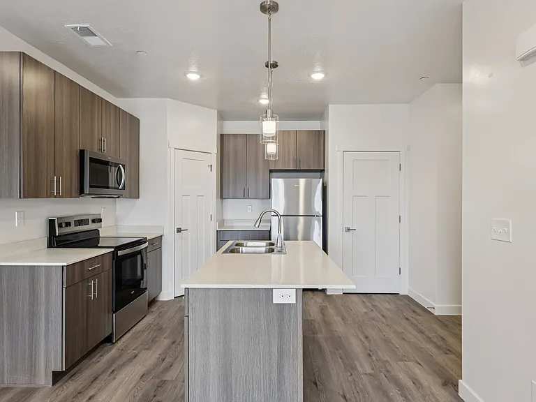 Three Bedroom Kitchen With Pantry and Coat Closet