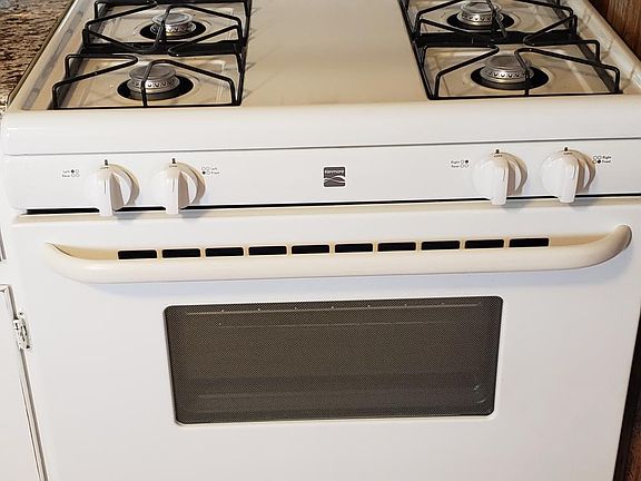 Clean gas stove.