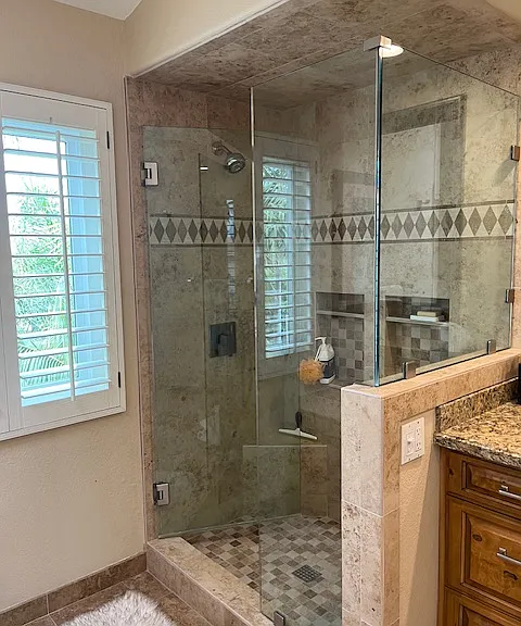 Walk in Shower primary suite