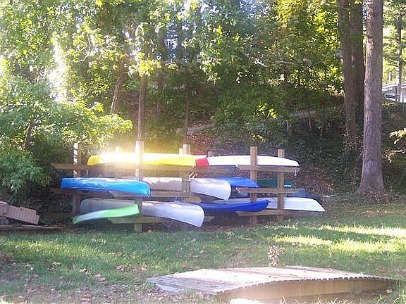 community kayak/canoe rack