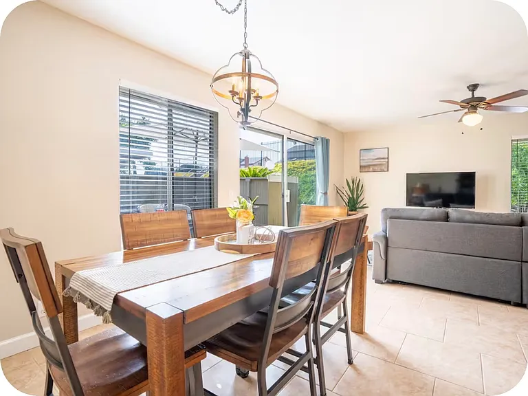 Fully Furnished, kitchen dining table. New A/C mini split not shown, ice cold.
