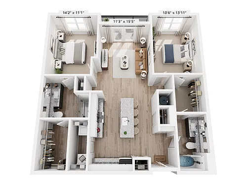 Floor plan B3