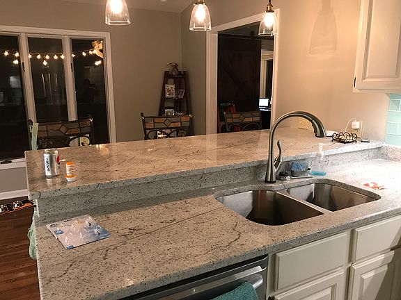 Remodeled kitchen.