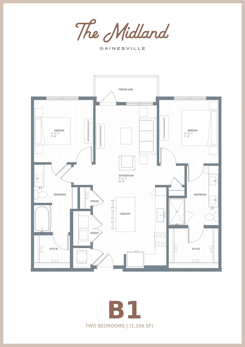 Floor plan B1