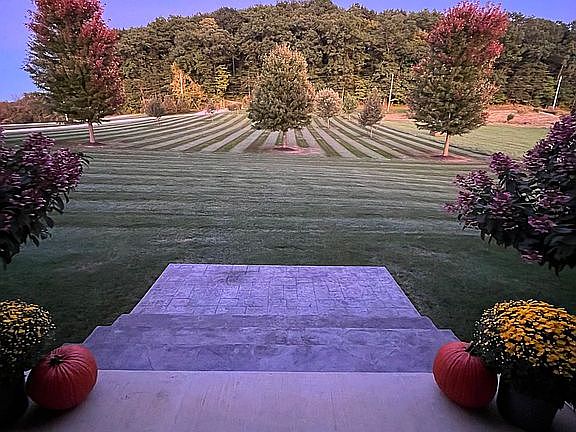 Beautiful front porch view