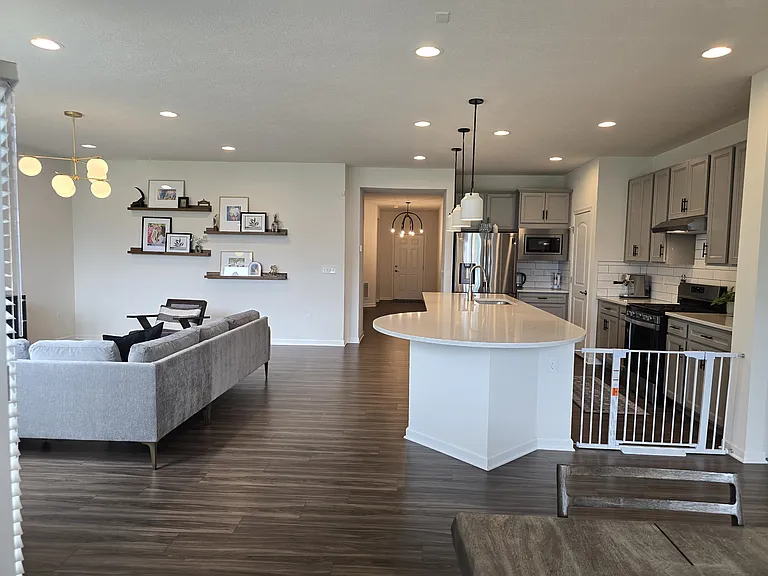Living Room & Open Kitchen
