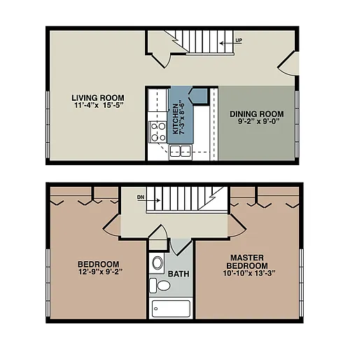 Floor plan 2 Bedroom