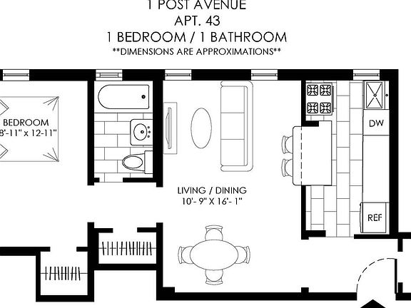 2nd image of 1 Post Ave APT 43