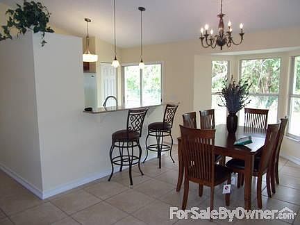 GREAT DINNING AREA WITH BAY WINDOW
						:
						GREAT VIEW LOOKING OUT YOUR PRIVITE BACK YARD FROM YOUR BAY WINDOW &NEW BAR AREA