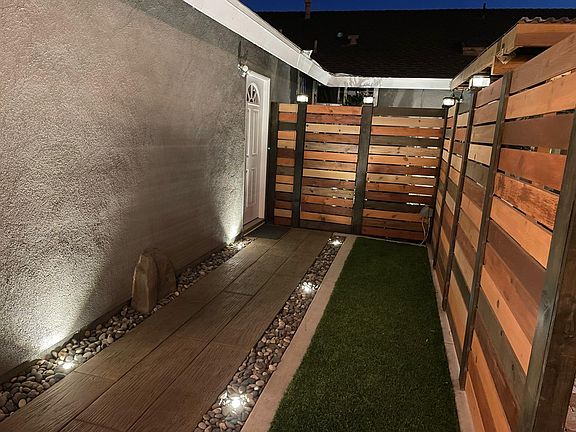 Well lit private entry