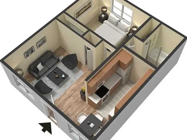 1 Bedroom 1 Bedroom