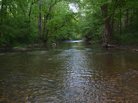 Creek borders property