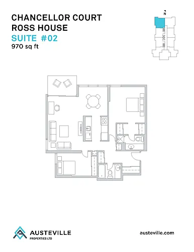 Floor plan Two bedroom
