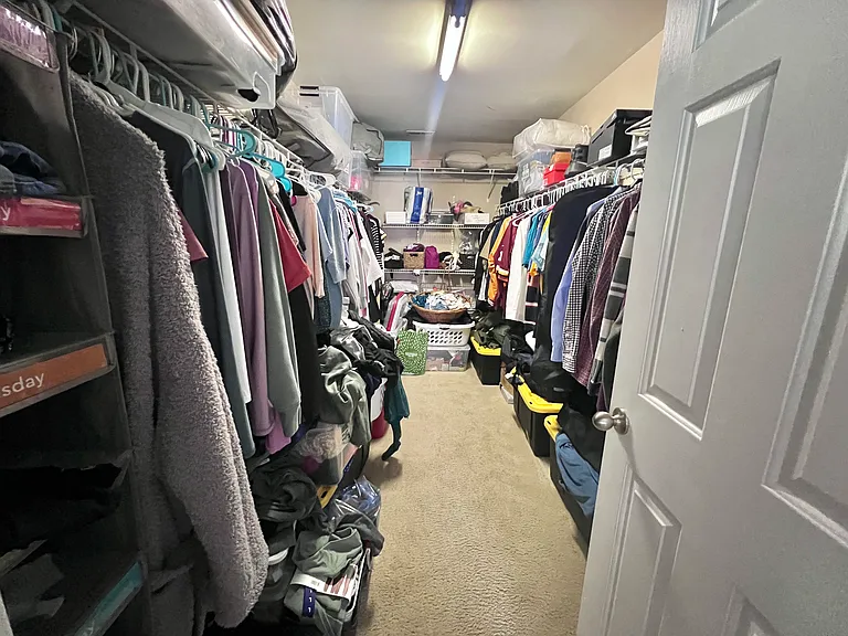 Large Master Bedroom Closet - Current