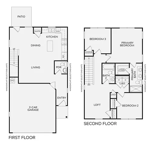 Floor plan Rocklin Loft