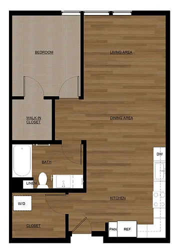 Floor plan 1X1 - A