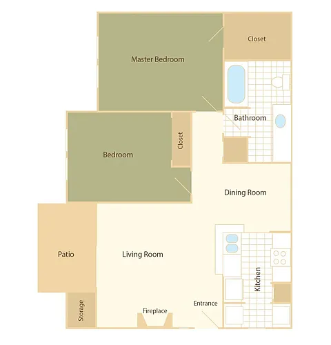 Floor plan B1 Renovated