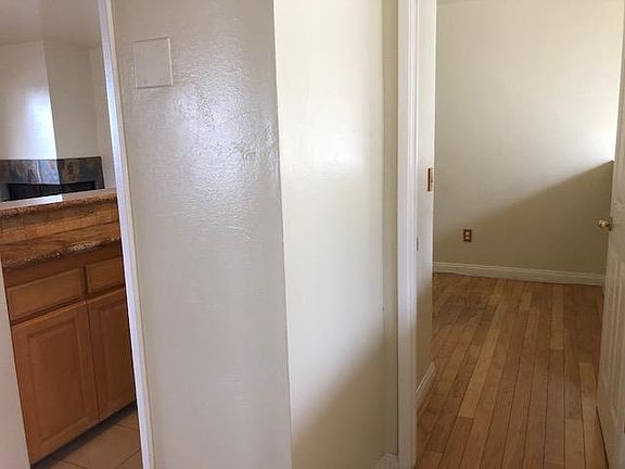 Office space (right) next to wet bar (left).