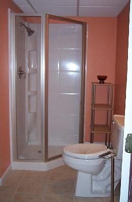 new bath in lower level