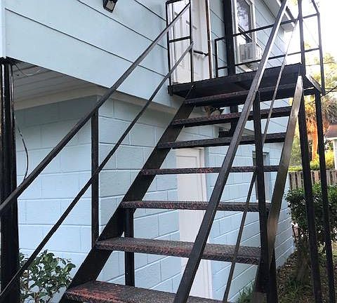 Entrance to upstairs carriage house.