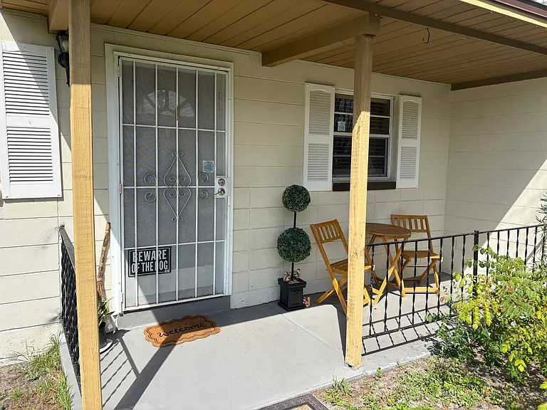 Front Door Patio area