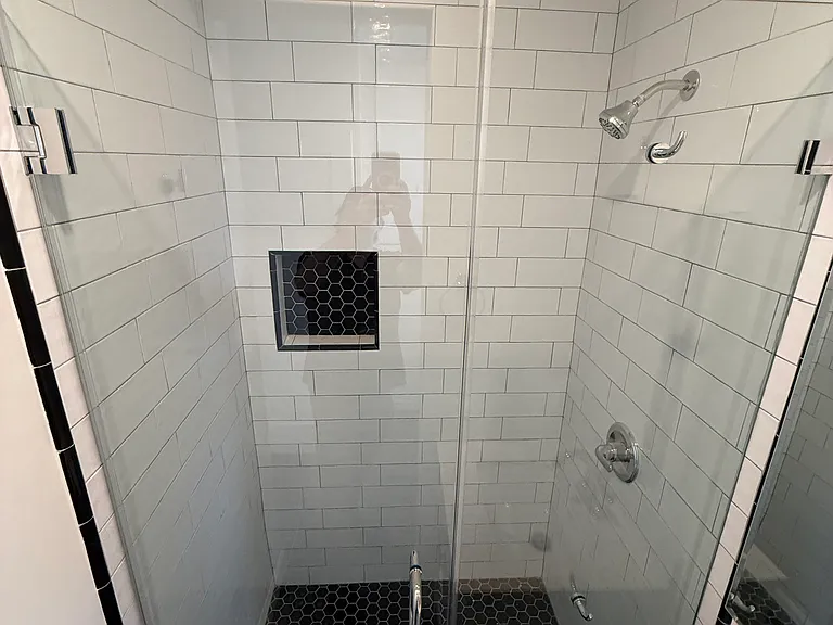 Master Bathroom Vintage Style Tile Shower