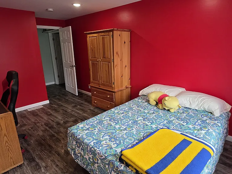 Secondary bedroom with desk for office space - includes copier . printer onsite.