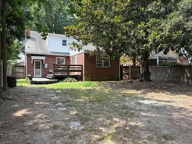 View of back of house
