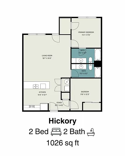 Floor plan Hickory