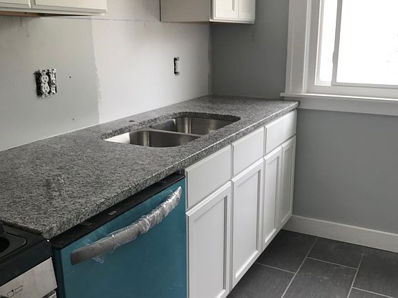 In progress pic - backsplash, faucet, electrical and hardware to be completed.