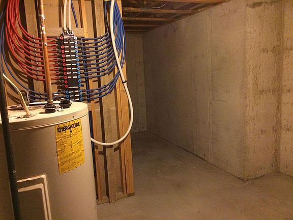 mechanical room and storage