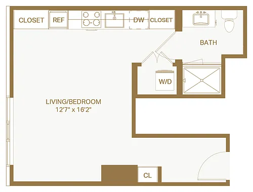 Floor plan Studio A22 Cascade