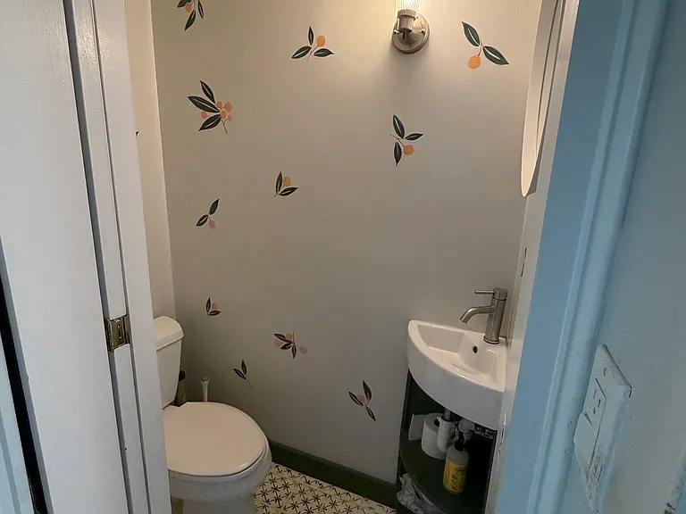 Pocket bathroom first floor.
