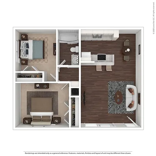 Floor plan Two Bedroom