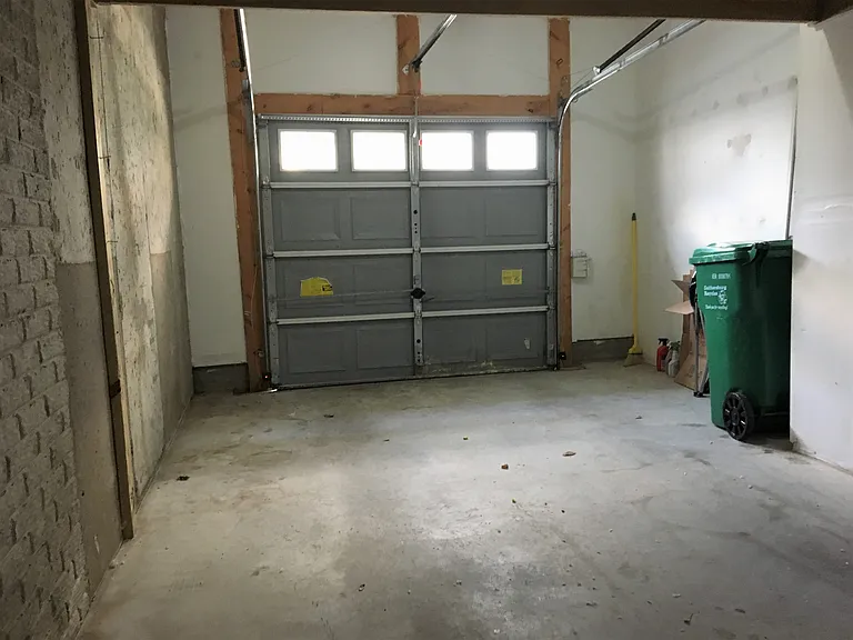 One Car Garage with Storage Space