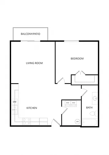 Floor plan 1X1 A