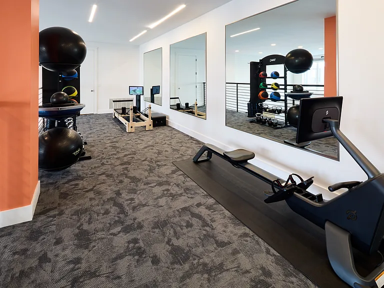 North Building 24-Hour Cardio and Strength Training Fitness Center with Peloton Row/Bike and Pilates Reformer