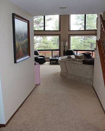 just inside front door