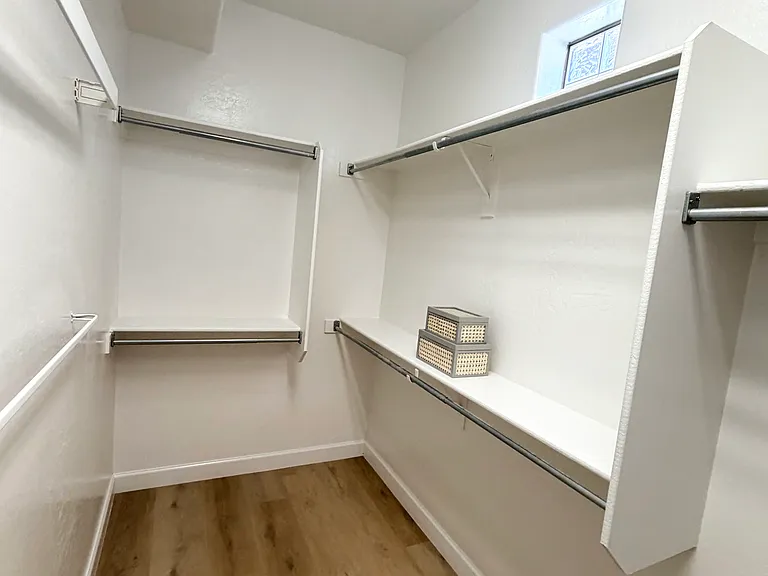 Primary closet