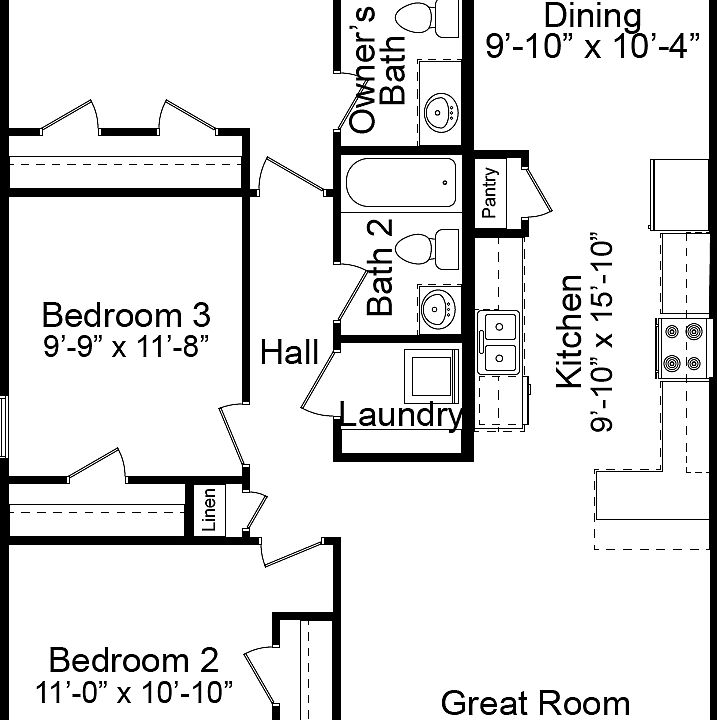 Townhouse floorplan.