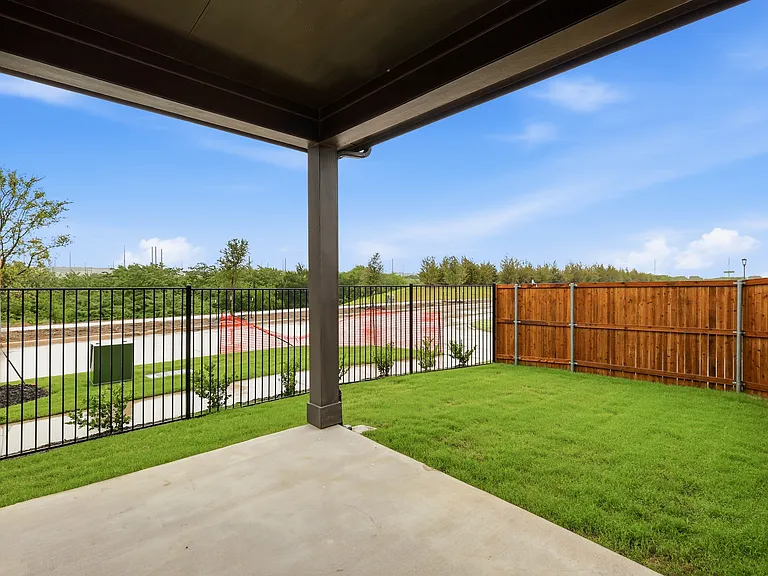 Large covered patio