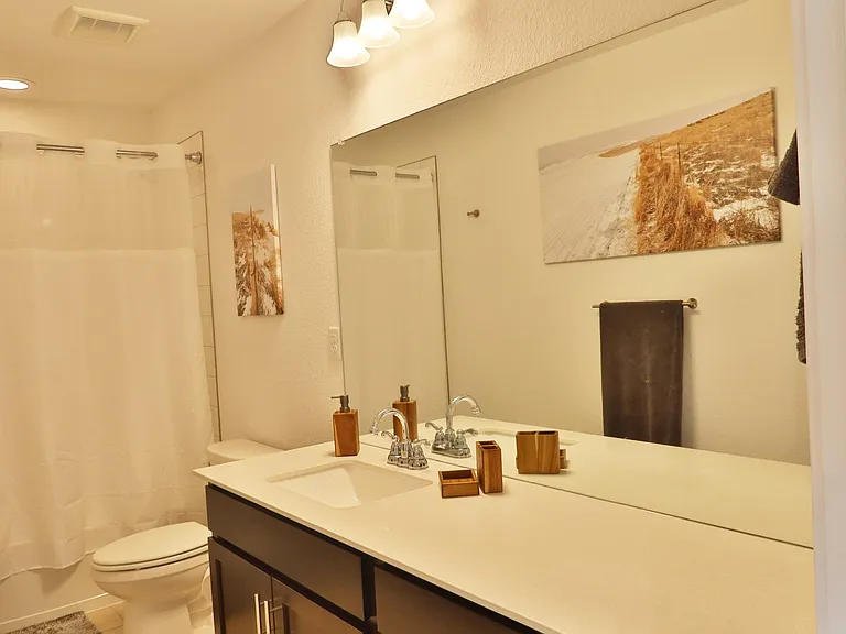 Upstairs guest bathroom