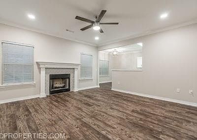 Wood LVP floors downstairs.