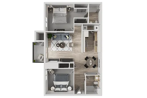 Floor plan 2X2 A