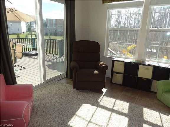 Morning room with slider to deck