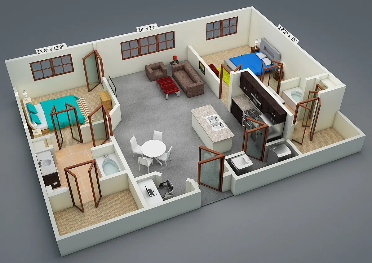 Floor plan B2