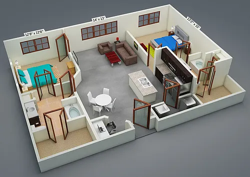Floor plan B2